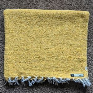 West Path Solid Yellow Mexican Blanket
